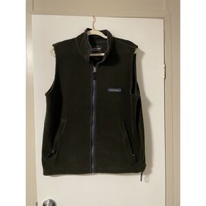 Abercrombie & Fitch Vest Men's Medium Full Zip Fleece Forest Green Y2K 90s 2000s